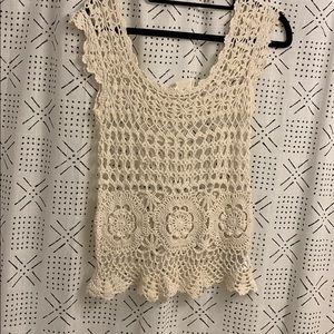 Urban outfitters lace crochet top